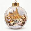Acrylic Christmas Transparent Ball Pendant Shatterproof Ghost Pendant Ball  Halloween Decor