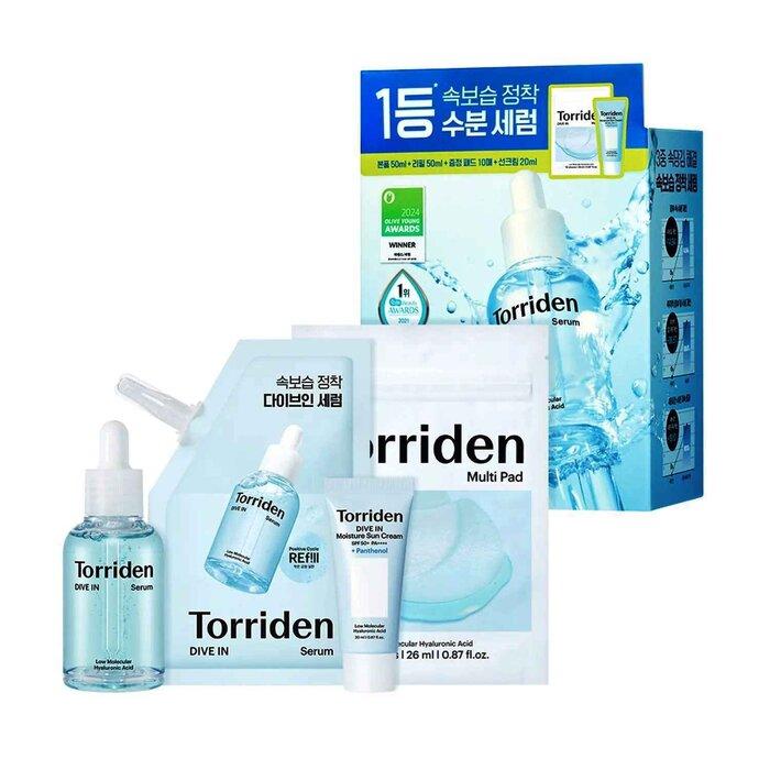 TORRIDEN Dive In Serum Set (Serum 50Ml + Refill 50Ml + Sun Cream 20Ml + Multi Pad 10 Sheets)