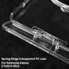 Fashion Transparent PC Spring Hinge Protect Case for Samsung Galaxy Z Fold 8 Ultra Skin Feel Anti-Fingerprint Shockproof Cover