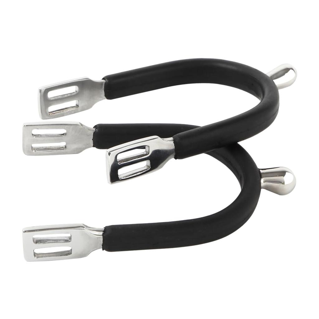 EQULIBERTA Rubber Cover Stainless Steel Spur Round Protrusion Left and Right Set Protrusion 20mm Women's EQ-SP-1932