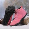 Men's and women's large size winter warm snow boots plush lining waterproof ankle boots non-slip outdoor shoes hiking mountaineering sports boots