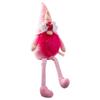 Christmas Pink Plush Rudolph & Nordic Gnome Doll Ornament