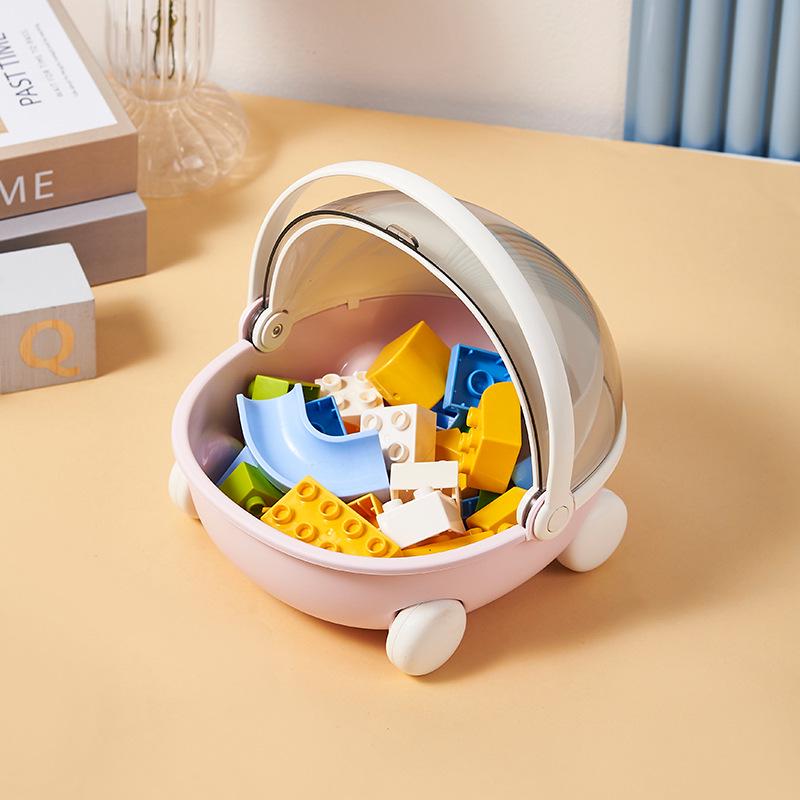 Songtai Cartoon Desktop Storage Box: Portable, Cute Children's Toy Organizer & Bedroom Decor