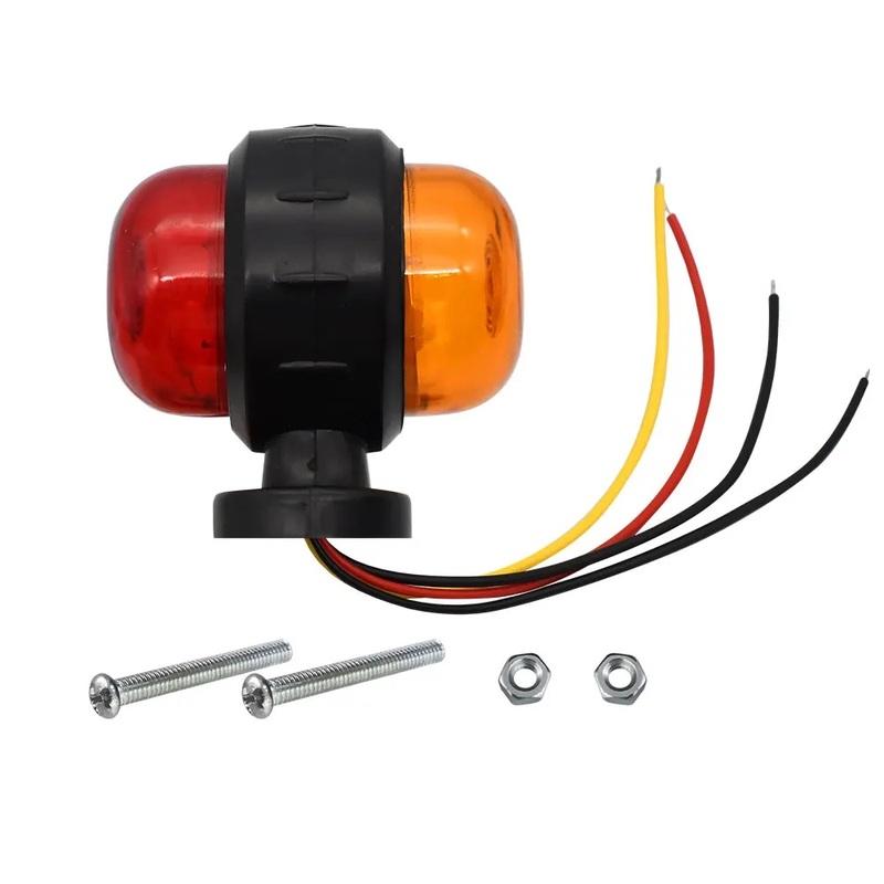 12V 24V LED Side Marker Lights Truck Front Rear Clearance Lights Outline Lamp Indicator Tail Light For Trailer Van Caravan