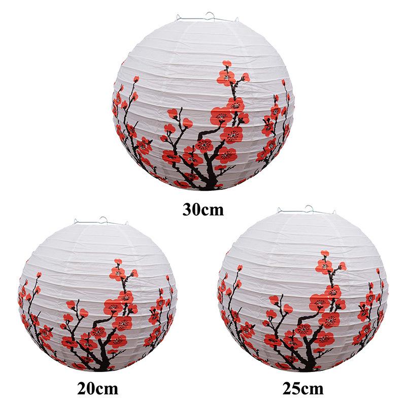 Traditional Plum Blossom Pattern Hanging Lanterns for Weddings & Parties