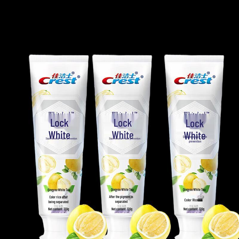 

Crest Dual-Color Lock White Toothpaste Family Set