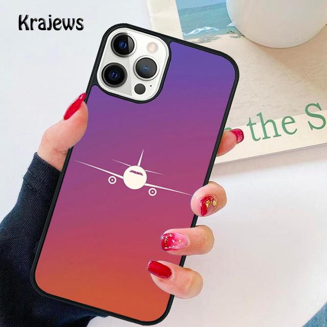 Aircraft Plane Airplane soft Phone Case Cover For iPhone 17 Air 16 15 14 13 12 Max For Apple 11 Pro Max Plus