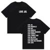 Love Jul France Rapper 2026 Album Print T Shirts Men Women Vintage Fashion Short Sleeve Tshirts Casual Pure Cotton Tshirt