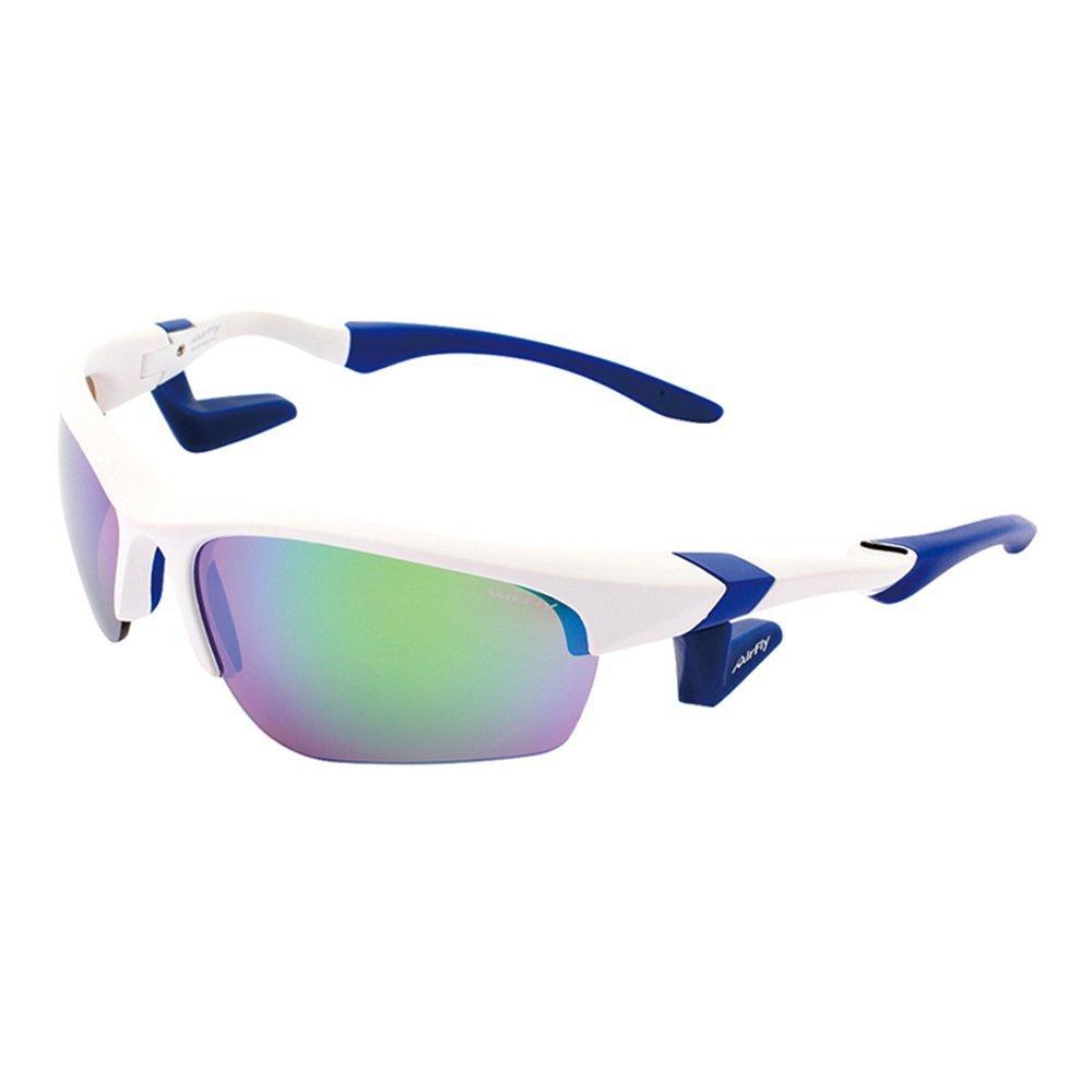 AirFly Sports AirFly Sharp C1 (AirFly) Nose-Padded Sunglasses, Lens, White/Blue Mirror, AF-101