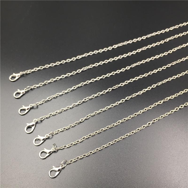 2pcs 50cm Necklace Chain for Men and Women DIY Jewelry Pendant Matching