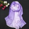 190*110cm Women Chiffon Scarf Gradient Color Protection Spring Summer Multicolor Printed Shawl Poncho Beach Luxury Ladies Retro