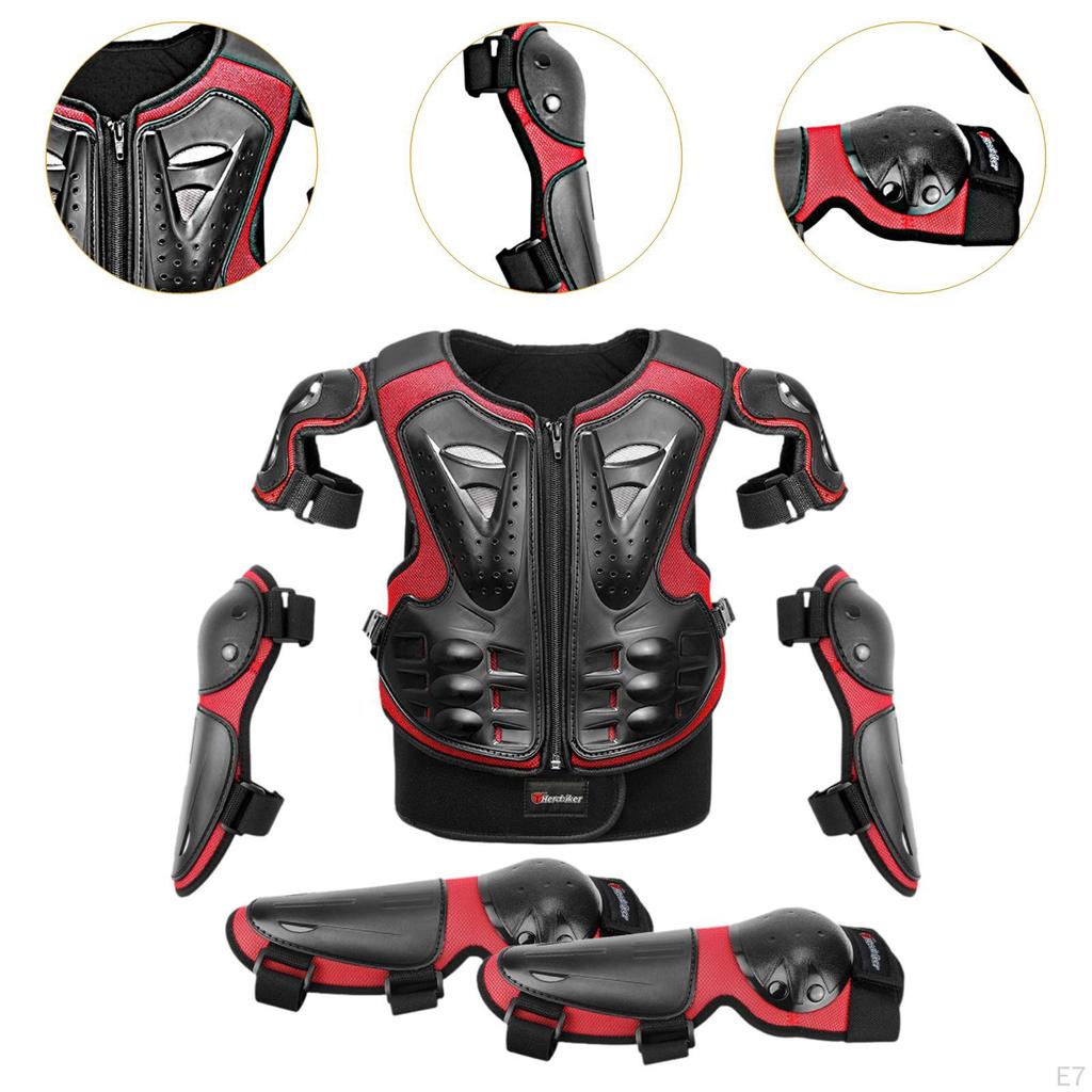 Kinder Motorrad Schutz Anzug Brust Wirbelsäule Zurück Protector Dirt Bike Ausrüstung für Reiten Motorrad Im Freien
