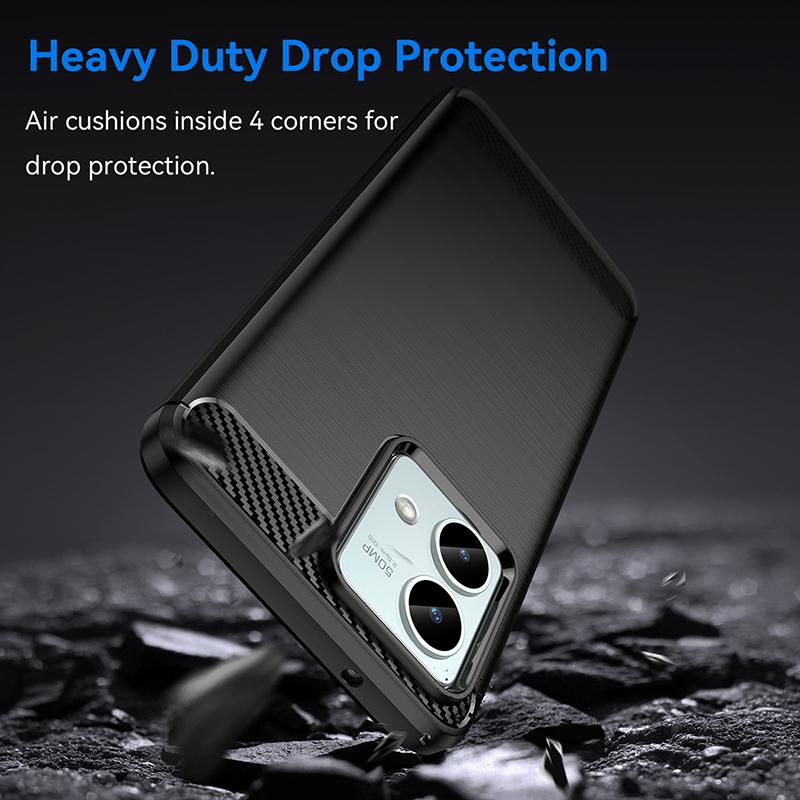 Carbon Fiber Case For Motorola Moto G50 G51 G52 G53 G54 G60 G62 G64 G71 G72 G84 G85 G100 G200 Silicone Shockproof Phone Cover
