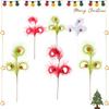 3 Fork Reed with Ball Christmas Branch Pampas Grass Christmas Tree Festive Atmosphere DIY Decorative Christmas Pendant Props