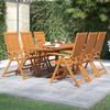 Vidaxl 7-Piece Garden Furniture Set, Solid Acacia Wood