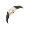 Seiko Essentials Serie 30m Wasserdicht Quarz Lederarmband Herrenuhr Weißes Zifferblatt SWR052