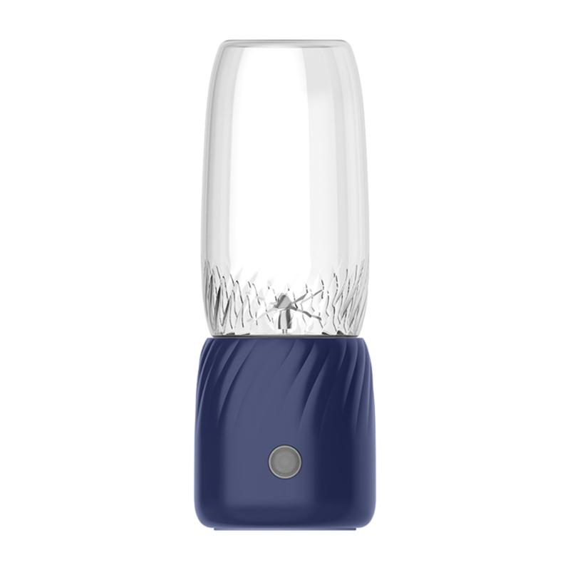 

Портативный блендер, Портативная соковыжималка-блендер с 6 лезвиями из нержавеющей стали, моторным основанием, кнопкой, 1500 мА синий