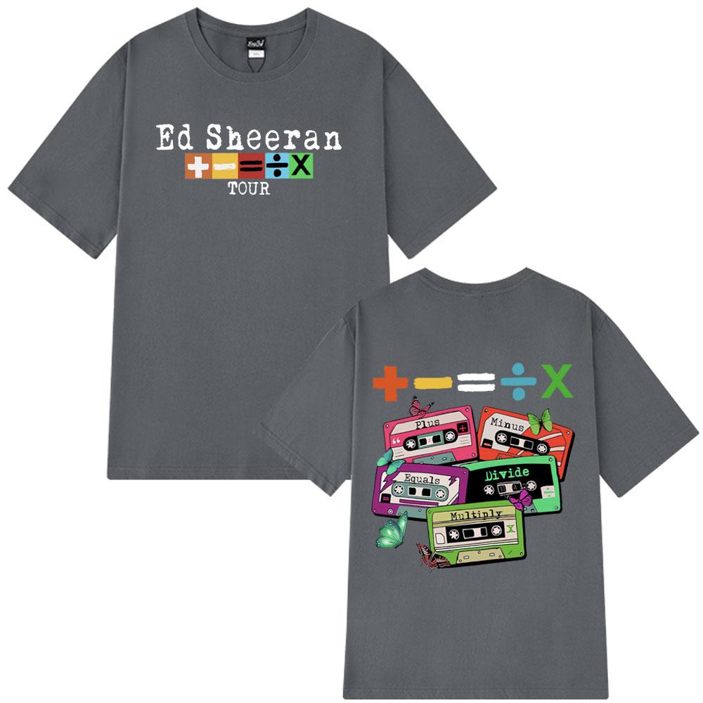 2025 Summer Ed Sheeran Concert Tour TShirt Fans Gift 100% Pure Cotton Printed Breathable T-shirt Men Women Vintage Harajuku Y2k