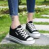 Inner heightening canvas shoes cloth shoes muffin thick-soled street shot board shoes lace-up spring