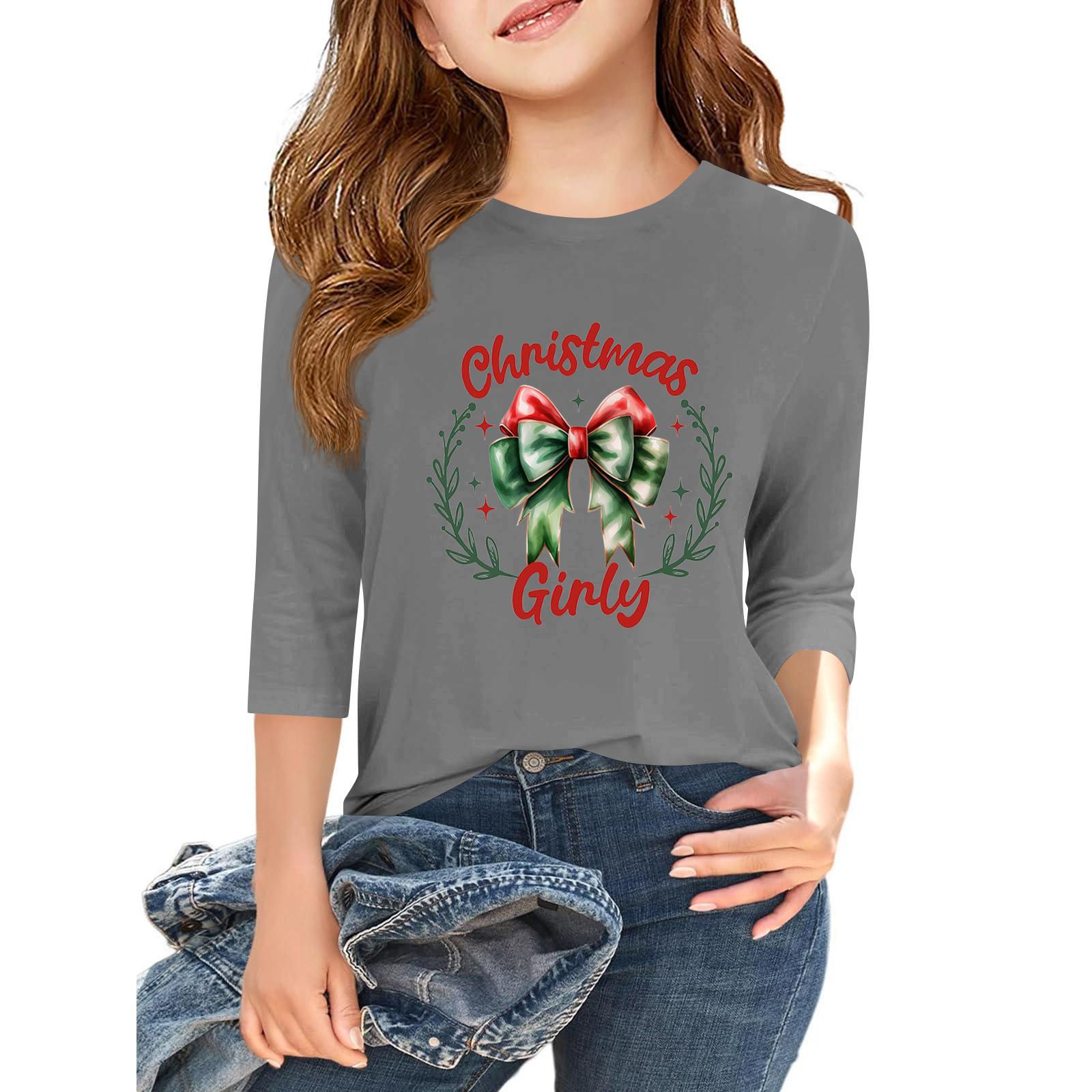 

Детская повседневная футболка с круглым вырезом и принтом «День независимости» с рукавом 3/4 150