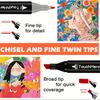 24-48 Colors Art Markers Set Alcohol Oily Felt Marker Pen Double Head Permanent Coloring Pens Graffiti Manga School Art Supplies