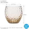 Toyo Sasaki Glass CORROT 10087 Made in Ami-me (Amber) [Handmade Glass, Japan, 310ml]