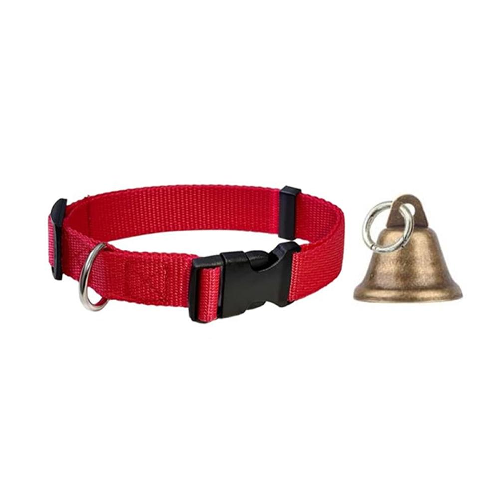 

1pc Goat Collars with Bells Horse Sheep Grazing Bells Adjustable Collar Pet Anti-Lost Loud Bell for Small Farm Animal Sheeps Cow