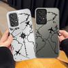 Phone Cover Case for Samsung Galaxy A54 A23 A71 A13 A32 A36 A17 A52 A16 A34 A25 A73 A72 A12 A14 A56 Airplane Route