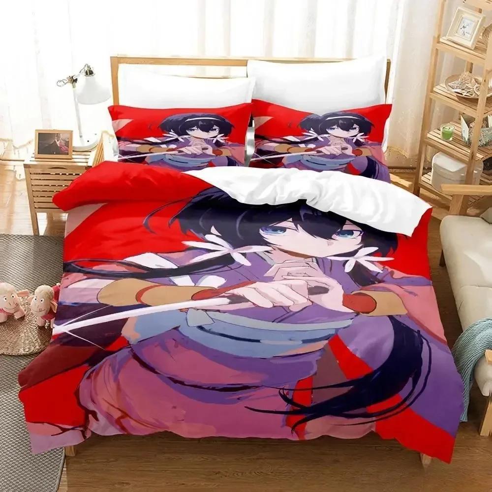 3D Print Anime Kawaii Girl Kyouka Printed Bed Set Duvet Cover Pillowcase Bedding Set Bed Linen Sheet Quilt Cover Full King Size
