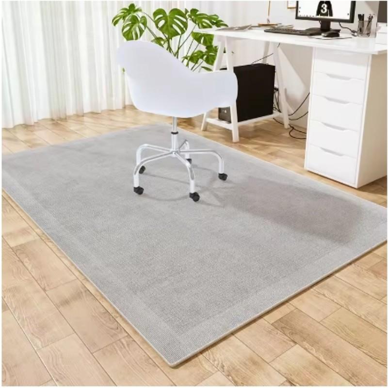 

VIKAMA Simple Study Rug Computer Desk Chair Mat Soundproof Rectangular Carpet Bedroom Room Wood Floor Protective Mat Home Decor 40X60CM(1.3X2FT