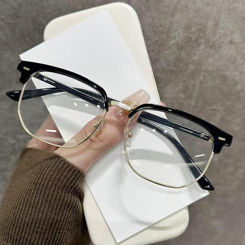 Ultra-Light Anti-Blue Light Half-Frame HD Reading Glasses for Middle-Aged & Elderly