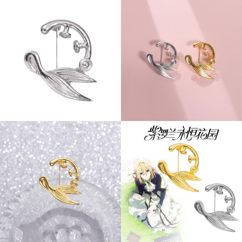 Anime Japanese Modern Inspired Mermaid Tail Brooch Highquality Metal Pin Perfect For Occasion Any
