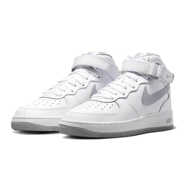 Nike Air Force 1 Mid LE White Wolf Grey GS Sneakers DH2933-101