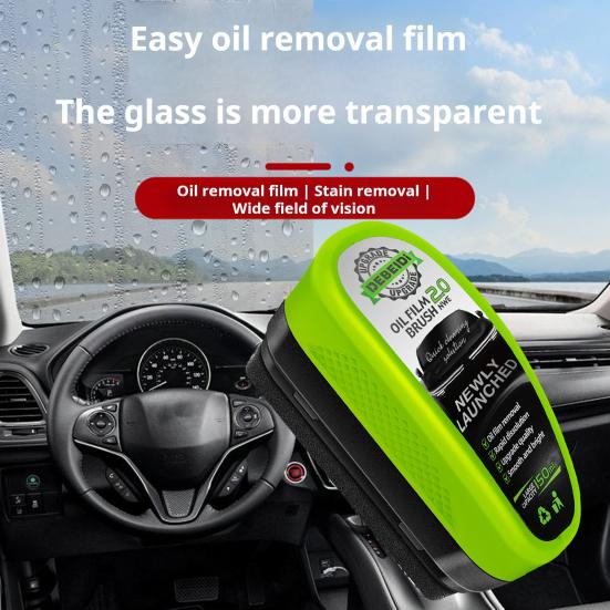 Kartáč na čištění olejového filmu na autoskla Čistič čelního skla s ergonomickou rukojetí na čelní sklo