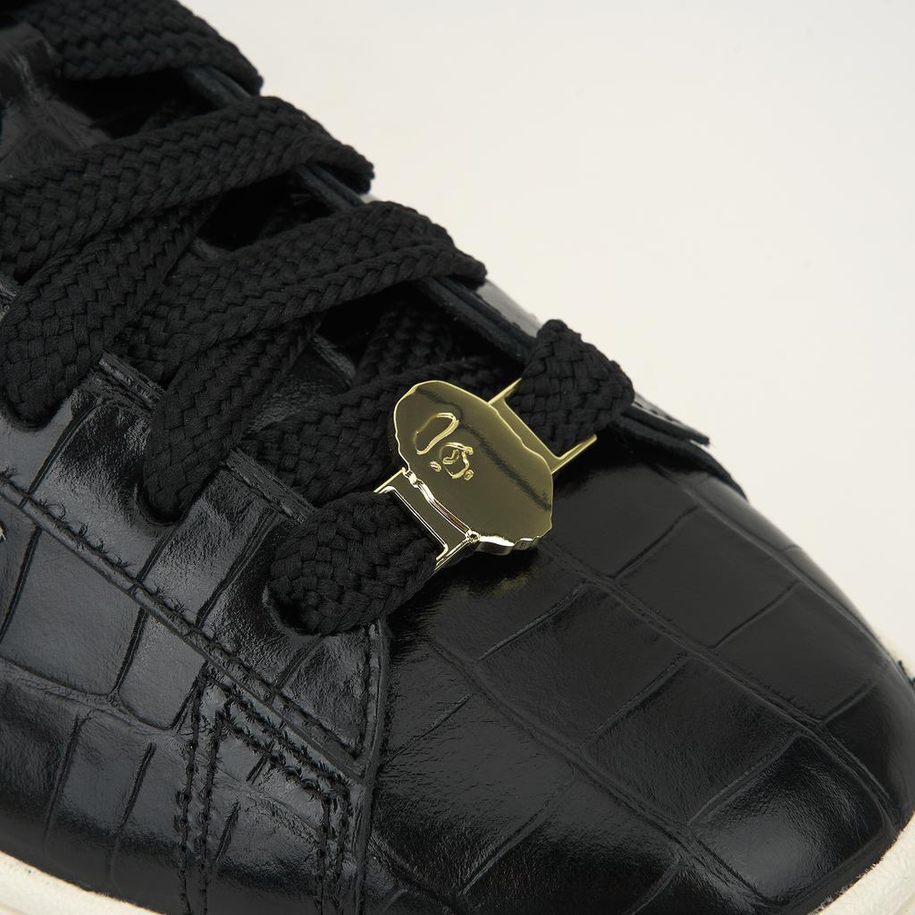 BAPE x adidas Campus Anni 2000 Mondiali Sneakers Unisex Nero Core-Black Bianco Sporco KJ8851