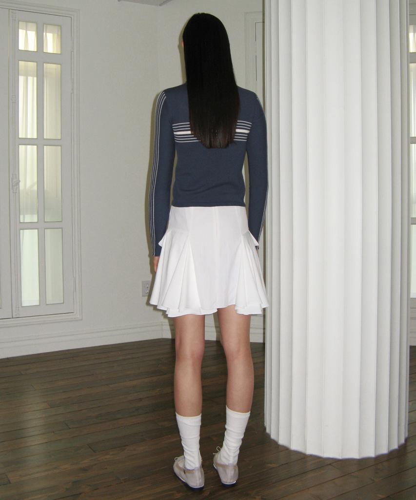 Sinun Frill Layered Skirt (White)