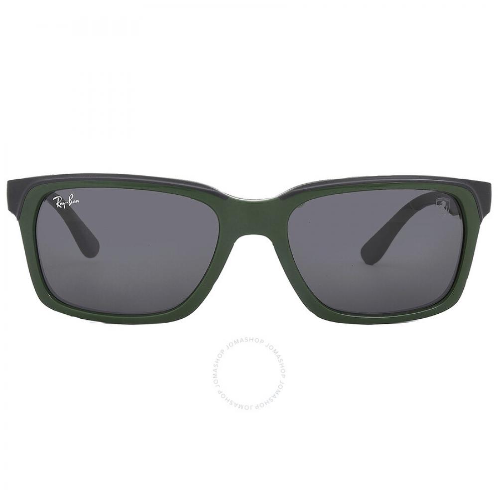 

Темно-серые прямоугольные солнцезащитные очки унисекс Ray Ban Scuderia Ferrari RB4393M F68087 56