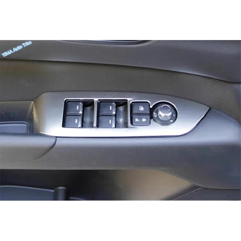 LHD Window Lift Switch Panel Adjust Cover Trim Stickers Strips Garnish Decoration Car Styling Fit For Mazda CX-5 CX5 2017 - 2024