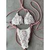 1011 new bikini three-dimensional flower bikini swimsuit fashion vacation beach swimsuit