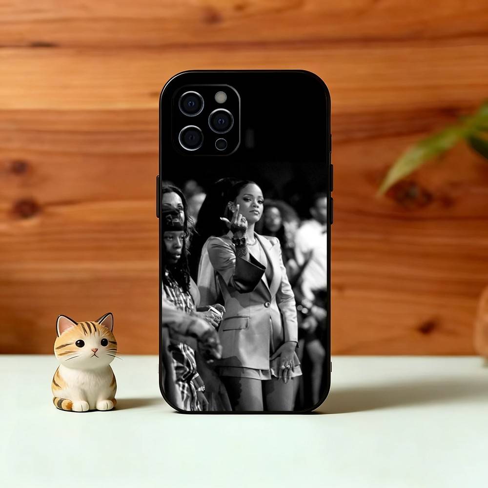 R-Ri L-Loud Phone Case For iPhone 17, 16,15,14,13,12,11 Plus,Pro Max, Others Soft Black Cover