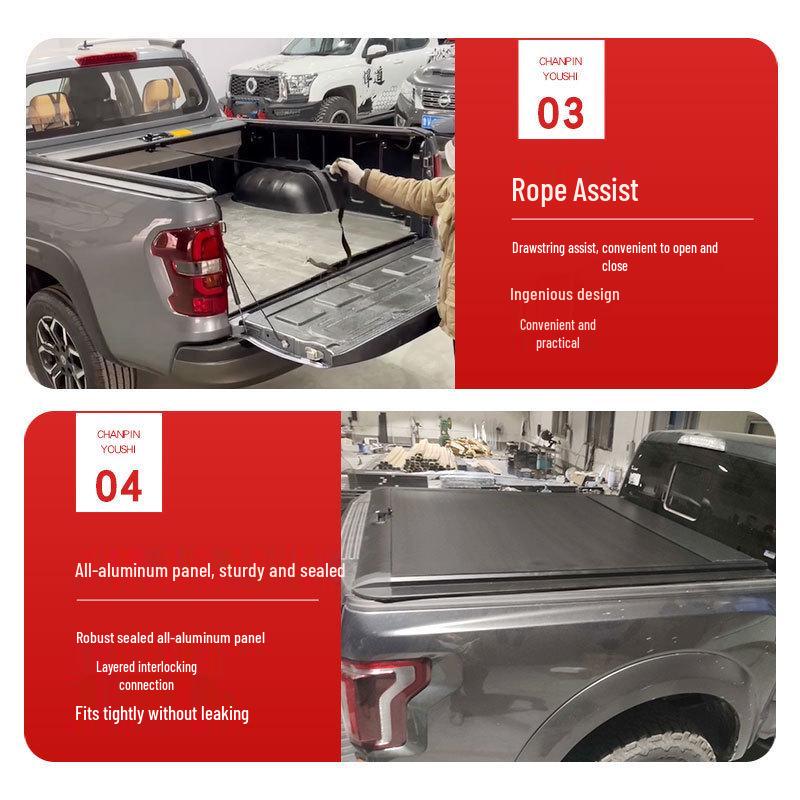 Ford F150 5.7ft Pickup Truck Manual Roll-Up Bed Cover