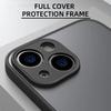 Shockproof Thin Matte Case For iPhone 15 16 13 12 11 14 Pro Max Plus Mini XR XS X Silicone Bumper Clear Hard Cover Capa Funda