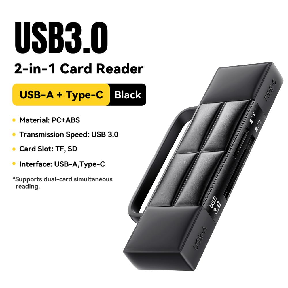 Essager 2 in 1 Card Reader USB A Type-C SD TF Memory Card Adapter for phone PC Laptop Accessories USB 3.0 2.0 SD Card Adapter