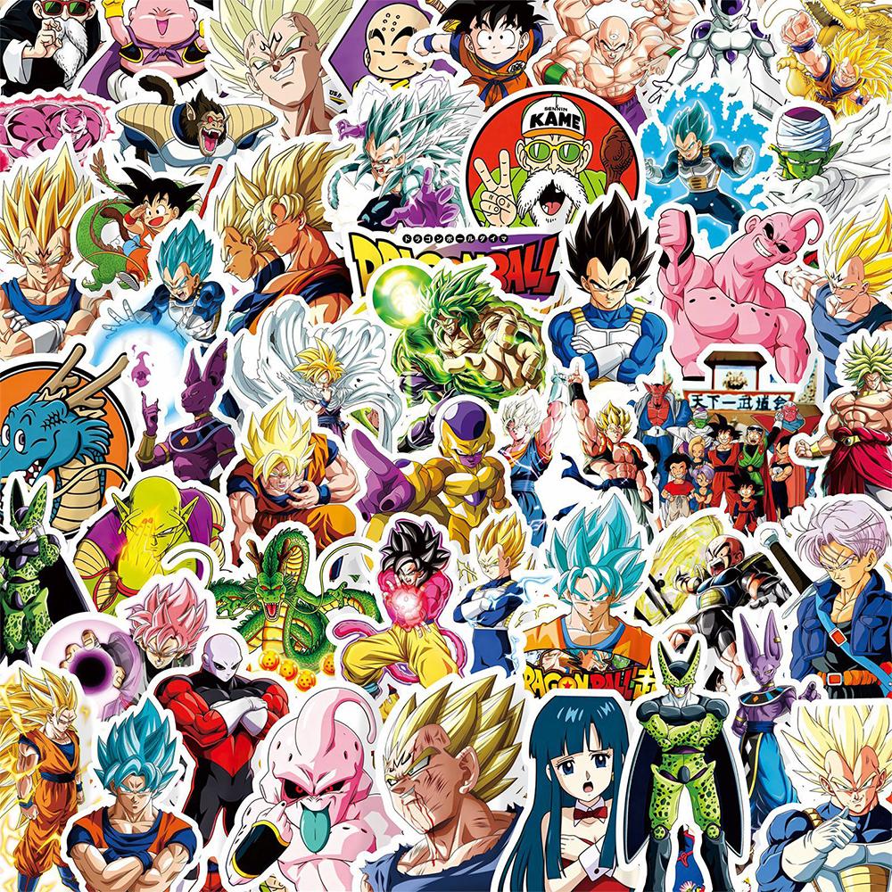 10/30/88pcs Classic Anime Dragon Ball Stickers Cool Son Goku Decal DIY Laptop Journal Guitar Reward Super Saiyan Cartoon Sticker