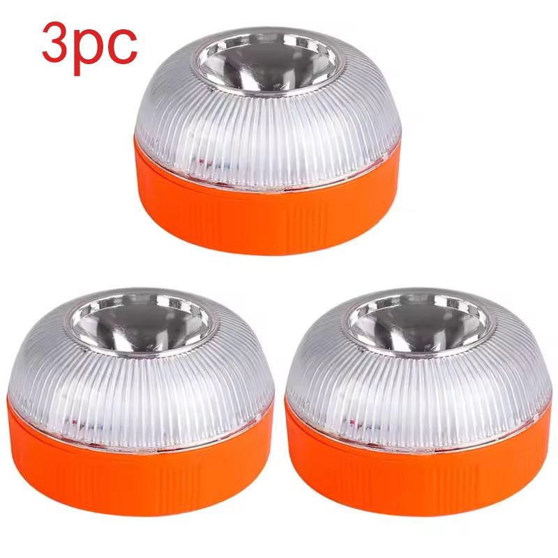 1/2/3PC Led Car Emergency Light Flashing Light Magnetic Induction Road Accident Light Portable Strobe Warning Light