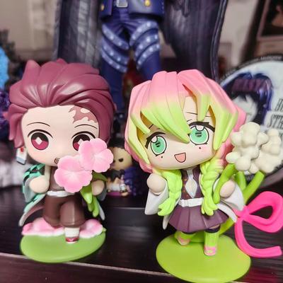 Beautiful Demon Slayer Tanjiro Kamado Nezuko Anime Cartoon Figure Blind Box Creative Statue Model Ornament Surprise Gift Box