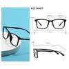 Men and Women Clear Glasses Frame Square TR90 Full Rim Transparent Spectacles For Prescription Lenses Myopia Reading Multifocal