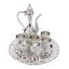 Wine Glasses Silver White European Style Home Decoration Classic Wine Glass Jug Set