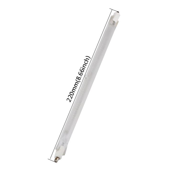 220mm 400W Vacuum Halogen Tube for Electric Heater Machine Accessories Infrared Heating Element IR Radiation Quartz Tubes