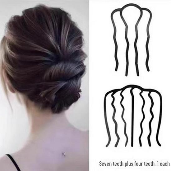 "Hair Tools Braiding Set: Ball Head Hairpin & Seven-Tooth Comb for Women"
